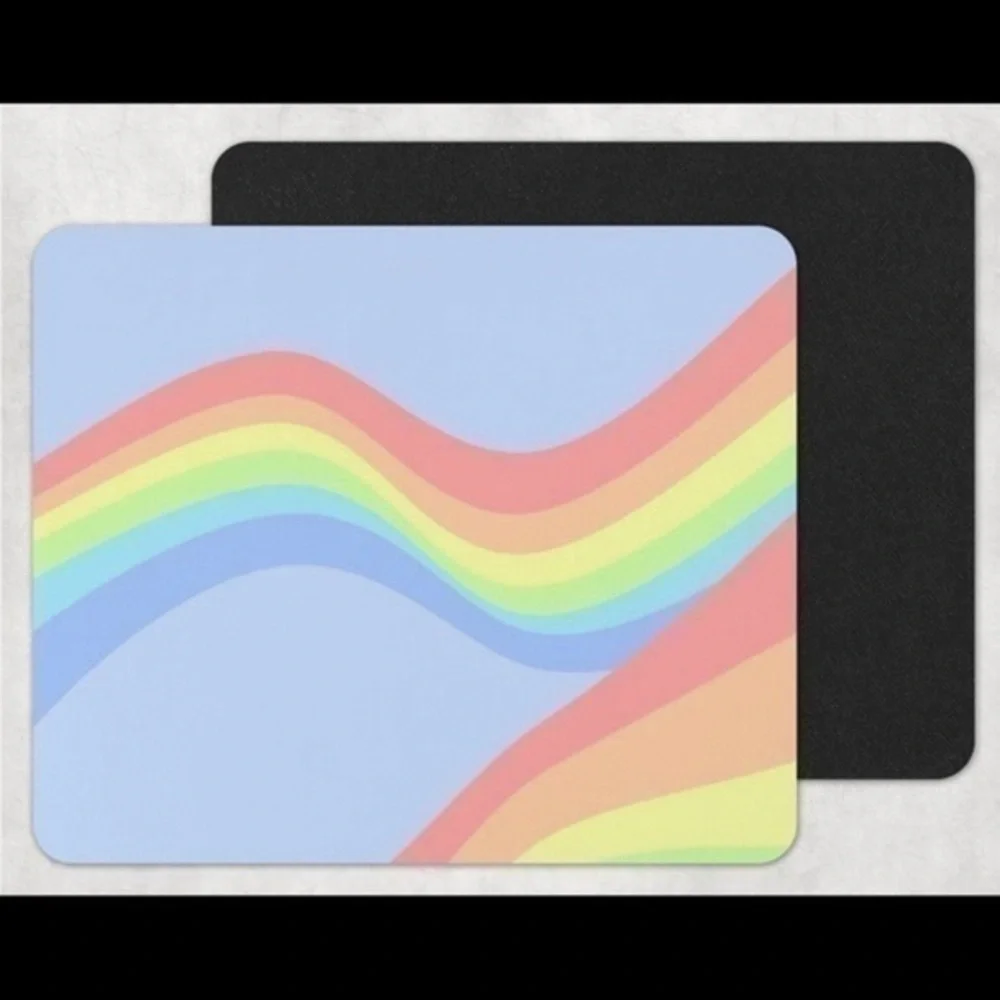 Rainbow Waves Mousepad